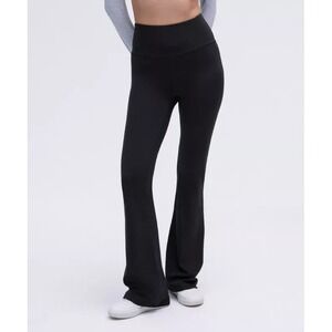 Lululemon Groove Super High Rise Flared Pants Nulu Black Athletic Leggings Size4